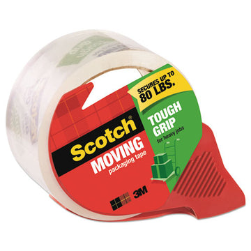 Scotch® Tough Grip Moving Packaging Tape With Dispenser, 3" Core, 1.88" X 54.6 Yds, Clear freeshipping - TVN Wholesale
